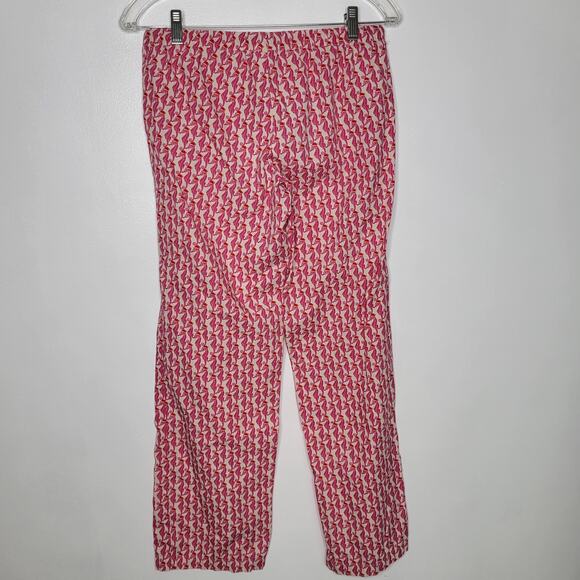 Vineyard Vines Christmas Pajama Pants Seahorse Santa hats Pink Women XXS - Picture 5 of 12